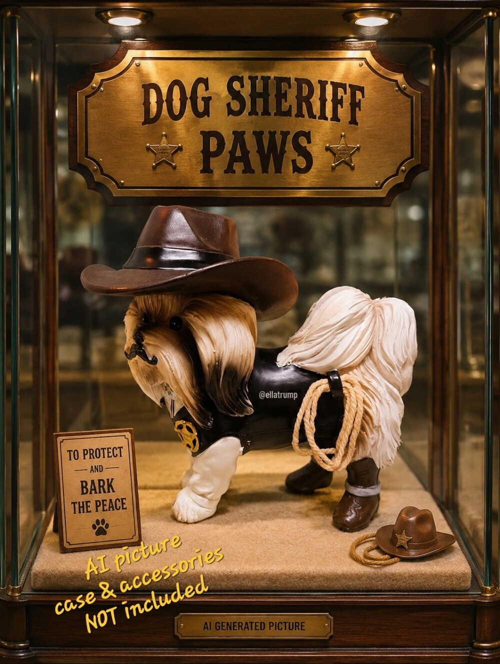 Dog Sheriff S Paws Figurine Hamilton Collection